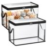 Toy Storage Organizer Box, 2-Pieces Plush Dolls Organization Bins