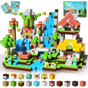 ToyUnited 150PCS Magnetic Blocks - Magnetic Building Blocks, Magnet Cubes Toys Stacking, Build Forest World Set, STEM Montessori Sensory Toys for Kids Boys Girls Ages 3 4 5 6 7 8 9 10+ Birthday Gifts