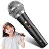 Toyvian Realistic Microphone Toy Kids, Fake Plastic Mic Prop for Role Play, Stage Performances, Parties, and Public Speaking Skills Training