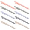 Toyvian Retractable Ballpoint Pens 0.5mm Fine Tip Smooth Writing Gel Ink Pens 10pcs with Black Ink with Clip, Plastic and Metal Construction, Comfortable to Hold for Office