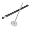 Toyvian Stainless Steel Digital Kitchen Thermometer with Probe for Milk Frothing Coffee Cooking Water Temperature Measurement High Temperature Resistant Food Thermometer