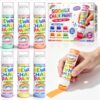 TPCSCH 6 Pcs Roller Sidewalk Chalk Paint Set, Washable Powdered Chalk Mix in Water with Foam Rollers, Outdoor Art Graffiti Toy Kit for Kids Driveway, Playground and Sidewalk Paint (6 Colors)