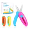 TrailFun Toddler Safety Scissors, 3 Pcs Retractable Craft Tools, Ages 3-7