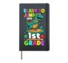 Trampolin Dinosaur Last Day of School First Grade Hardcover Journal, Black