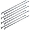 Trandraft 8 Pack Universal File Bars for Filing Cabinet Lateral Front to Back File Drawer Rail for Hanging Wood Cabinets Office Storage to Keep Organized (Silver)