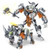 Transforming Rhino Mecha Robot Building Set, Compatible with Lego Ninja