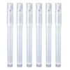 Transparent Refillable Marker Tubes, 6 Pack Empty PP Brush Pens for Daily Notes Planner Mapping Creative Drafting Teacher Organization Empty Marker Barrels Refillable Brush Pens Fillable Journal Clear