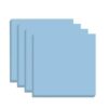 Transparent Self-Adhesive Sticky Notes, 4 Packs Memo Pads(BU Medium 4pcs)