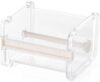 Transparent Visible Washi Packaging Tape Dispenser Cutter Roll Tape Holder Desktop Office Tape Holder DIY Sticker Roll Tape Cutter Holder Storage Tape Cutting Tape, Packaging Tape Dispensers