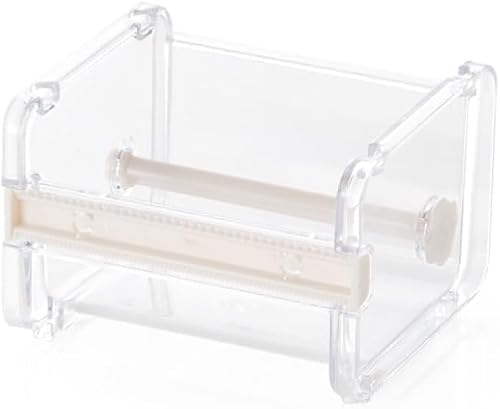 Transparent Visible Washi Packaging Tape Dispenser Cutter Roll Tape Holder Desktop Office Tape Holder DIY Sticker Roll Tape Cutter Holder Storage Tape Cutting Tape, Packaging Tape Dispensers