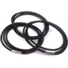 Trash Can Bands Set of 3 Fits 32 to 55 Gallon Cans Large Elastic Rubber Bands for/Office/Garage Secure Garbage Bags Black.