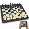 Travel Chess Set Magnetic Portable Folding Board - Small Mini Pocket Chess Set (X-Small / 5.9 Inch)