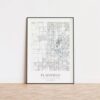 Traveler Black and White Poster of Plainfield Illinois Il City (2) | 11x17 12x18 16x24 24x36 Minimal Unframed Wall Art | Modern Print | Minimalism Gift | Minimalist Artwork for Home Office Decor