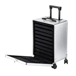 Travel Jewelry Boxes for Women with Code Locks 9 Layer Removable Trays