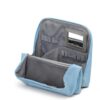 Travel Makeup Bag with Mirror and Phone Holder, Large Capacity Standing Cosmetic Bag for Women, Wide-Open Waterproof PU Leather Toiletry Bag with Divider and Luggage Strap for Skincare and Travel