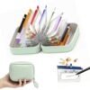 Travel Pill Organizer Binder with 14 Color-Coded Zipper Medicine Pouches