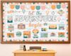 Travel the Map Bulletin Board Set Let the Adventure Begin Classroom Decoration Adventure Theme Motivational Sign Floral Explore Cutouts for Back to School Office Chalkboard Wall Door Decor(Mountain)