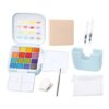 Travel Watercolor Set 16 Colors Portable Painting Set with Pouch