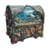 Treasure Chest Ocean Wooden Puzzles for Adults 100 Pieces, S-8.5 * 8.3in