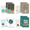 Tree-Free Greetings Teacher Appreciation Cards - Artful Designs - 8 Assorted Cards + Matching Envelopes - Made in USA - 100% Recycled Paper - 5"x7" - For Teacher, Awesome and Amazing (GA64458)