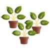 Tree Shaped Bag Clips Magnetic Chip Clips Bag Clips – with 8 Detachable Clip Fridge Decor Food Storage Magnetic Sealing Clip for Organization (3 Pcs Green)