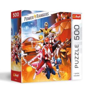 Trefl Power Rangers - Undefeated Power Rangers - 500 Piece Jigsaw Puzzle 18.9" x 13.4" DIY Puzzle, Creative Fun, Classic Puzzle for Adults and Children from 10 Years Old
