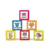 TRENDHAUS 601421 Self-Inking Teacher Stamps, 6 Colourful Motivational Stamps with Animal Motifs from 36 Months, 3 cm x 3 cm x 2 cm