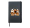 Trick Or Treat Halloween Dachshund Hardcover Journal, Black