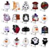 Trnayi 20 Pcs Halloween Funny Badge Reel Bulk Funny Ghost Badge Holder Retractable Alligator Clip Accessorie for Name ID Card Lanyards Spooky Ghost Doctors Decor Medical Worker Halloween Nurse Gifts