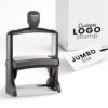 Trodat Custom Logo Stamp (Jumbo) - Personalized Self-Inking Rubber Stamp for Business Branding, Packaging & Office Use, Clear Crisp Impression, Durable Build, Refillable Ink & Easy to Use