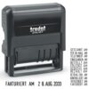 Trodat Printy 4.0 4817 Date Stamp with Word Band, German, Black, 12 Office Texts to Rotate, Imprint 47 x 4 mm, Ink Pad, Black, Self-Inking