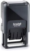 Trodat Printy 4750/L2 Date Stamp with Dutch Date and Text Paid ON, Self Ignition Stamp, Print Color Blue-Red