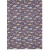 TRP Outdoor Patio Rug Waterproof Novelty Dinosaur Print Rectangle 3' x 5'
