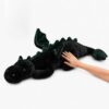 Trsnyl 35.4" Weighted Dragon Plush Toy, 5lb Weighted Stuffed Animals, Silent Glass Beads Large Dragon Pillow for Sensory Relaxation for Kids and Adults, for Bedtime & Lounging