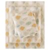 True North by Sleep Philosophy Cozy Flannel Warm 100% Cotton Sheet - Novelty Print Animals Stars Cute Ultra Soft Cold Weather Bedding Set, Twin XL, Multi Leaves 3 Piece