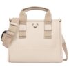 True Religion Tote Bag for Women, Cream Crossbody Purse, Adjustable Strap