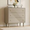TRUNBACK Storage Drawers, 3 Drawer Dresser with Handles, 30" Wide Modern Wood Dresser Storage Cabinet Storage Chest for Living Room, Entryway, Hallway