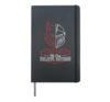 TRUST No One BELIEVE NOTHING Rebellious Slogan T-Shirt Hardcover Journal, Black