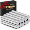 TRYMAG 280Pcs Strong Neodymium Magnets, Rare Earth Round Fridge Magnets for Whiteboard, Office, DIY, Science, Photo - Come with a Storage Case