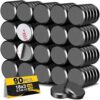 TRYMAG Ceramic Magnets 90PCS Round Crafts Magnet with Adhesive Backing