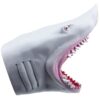 Tsawntd Shark Puppet Realistic & Scary Animal Hand Puppets with Sharp Teeth for Kids Adults Soft Rubber Animal Hand Puppets for Home, Kindergarten, Storytelling, Prank, Grey