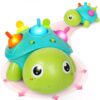 TSYAN Baby Toys 6-12Months, Musical Turtle Crawling Infant Toys, Tummy Time & Infant Toys with Light & Sound,Early Learning Educational Toy Christmas Birthday Gifts for Boys Girls 0-1 Years Old