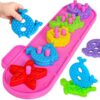 TSYAN Montessori Sensory Toys for Toddlers, Silicone Sorting & Stacking Toys Game with Tactile Textures, Baby STEM Counting & Sorting Learning Toys Preschool Educational Gifts for Boys Girls