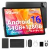 TT.KIDS Android 16 Tablet Octa-Core, 34GB RAM 128GB ROM 1TB Expand, 10.1 Inch Tablet with Keyboard Mouse Stylus Earphone Case, 2-in-1 Android Tablet with Gemini AI, Widevine L1, 6000mAh, WiFi 6 BT5.4