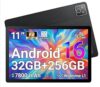 TTKIDS K6PRO 10.95 Inch Tablet for Adults, 5-Core Android Tablet 32GB RAM 256GB ROM, Black
