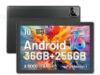 TT.KIDS Tablet, 10.1 Inch Tablet, 36GB RAM 256GB ROM 1TB Expand with Octa-Core, 6000mAh Battery, 1280 x 800 HD IPS, Android 16 Tablets with TF Card Support, Type C, Black