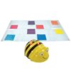 TTS Bee-Bot See & Say Programmable Coding Robotics with 4×6 Transparent Pocket Activity Mat - Audio Recording Playback Floor Robotics with 200-Step Memory - Prek and Kindergarten STEM Coding