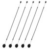 Tucnoeu 5 Pcs Retractable Pencil Holder, Elastic Rope Lost Tether for Touch Pens, Retractable Stylus Teacher Pen Lanyard with Ring, Pen Loop Holder for Desk Clipboards and Drawing Applications