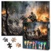 TUMOVO US Soldiers Tactical Firefight 1000 Piece Puzzle for Adults