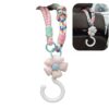 Tunrisy Boho Floral Car Seat Hooks, Gradient Color Flower Car Organizer Hangers for Seats, Cute Car Interior Accessories, Universal for Car, SUV, Truck & Sedan (Pink)